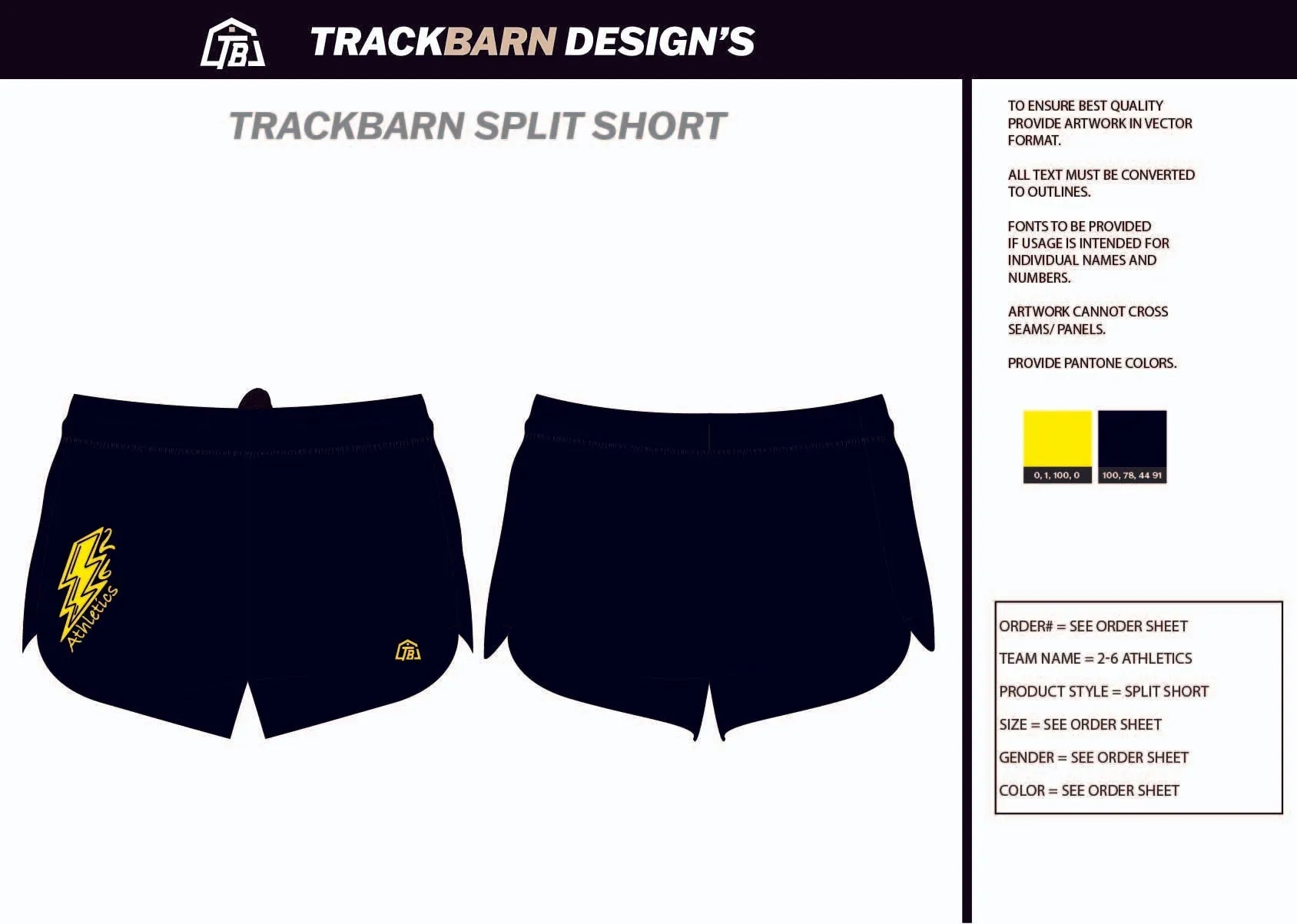 2-6-Athletics- Mens Split Track Short