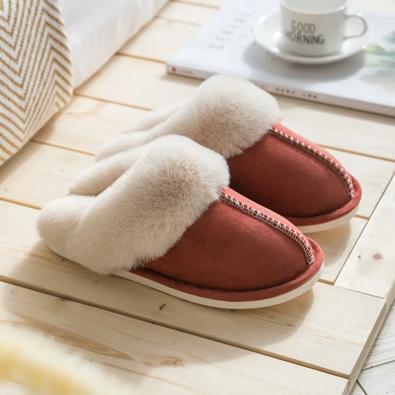 2024 Plush Home Cotton Slippers