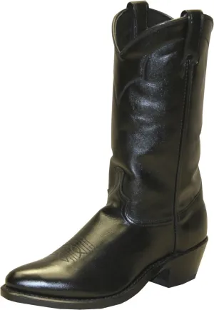 Abilene Men's Cowhide Narrow Round Toe Western Boot, Black