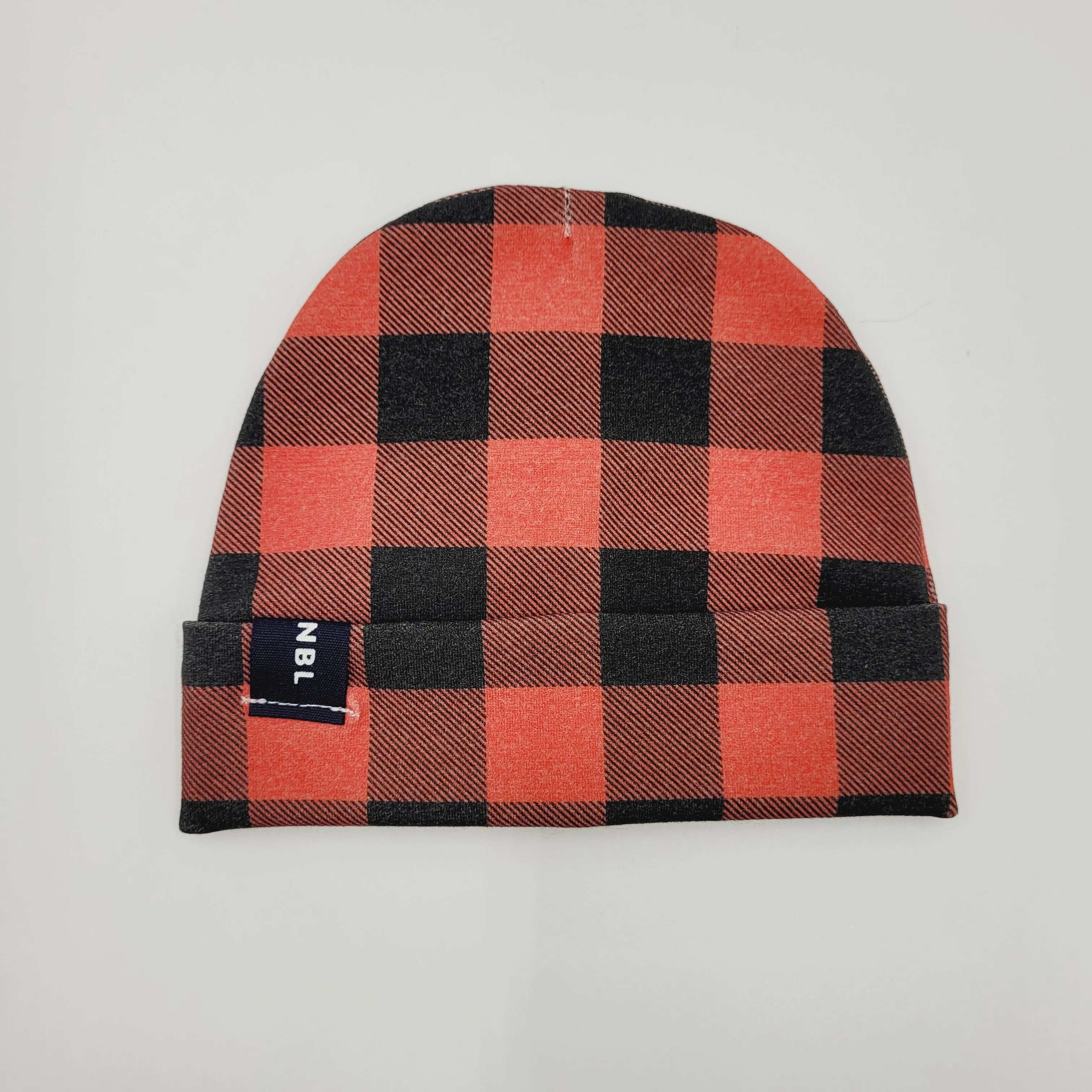 Adult Beanie Hat (Buffalo Plaid)