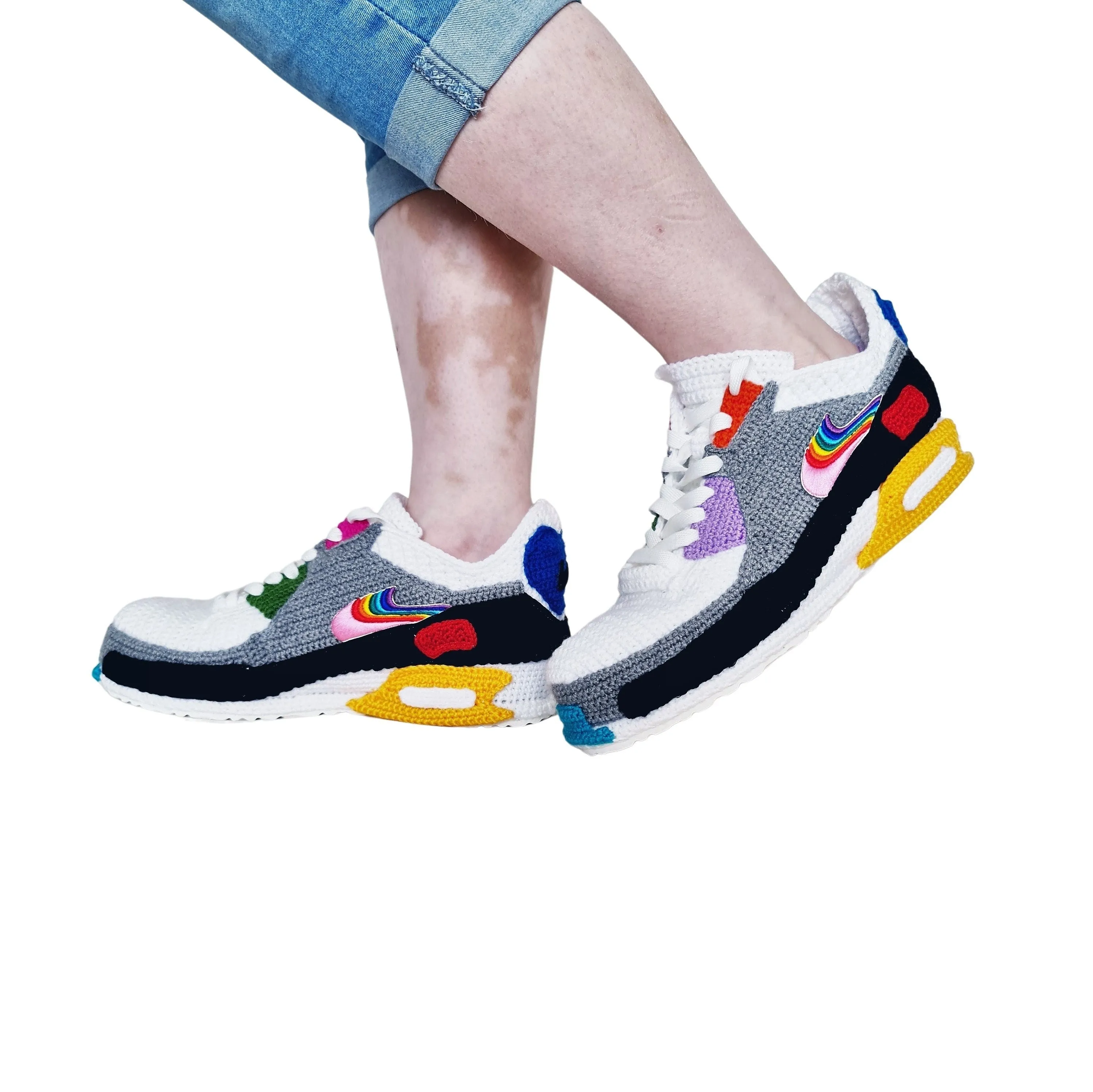 Air Max Plus 90 BeTrue Rainbow Sneakers Slippers Custom Shoes