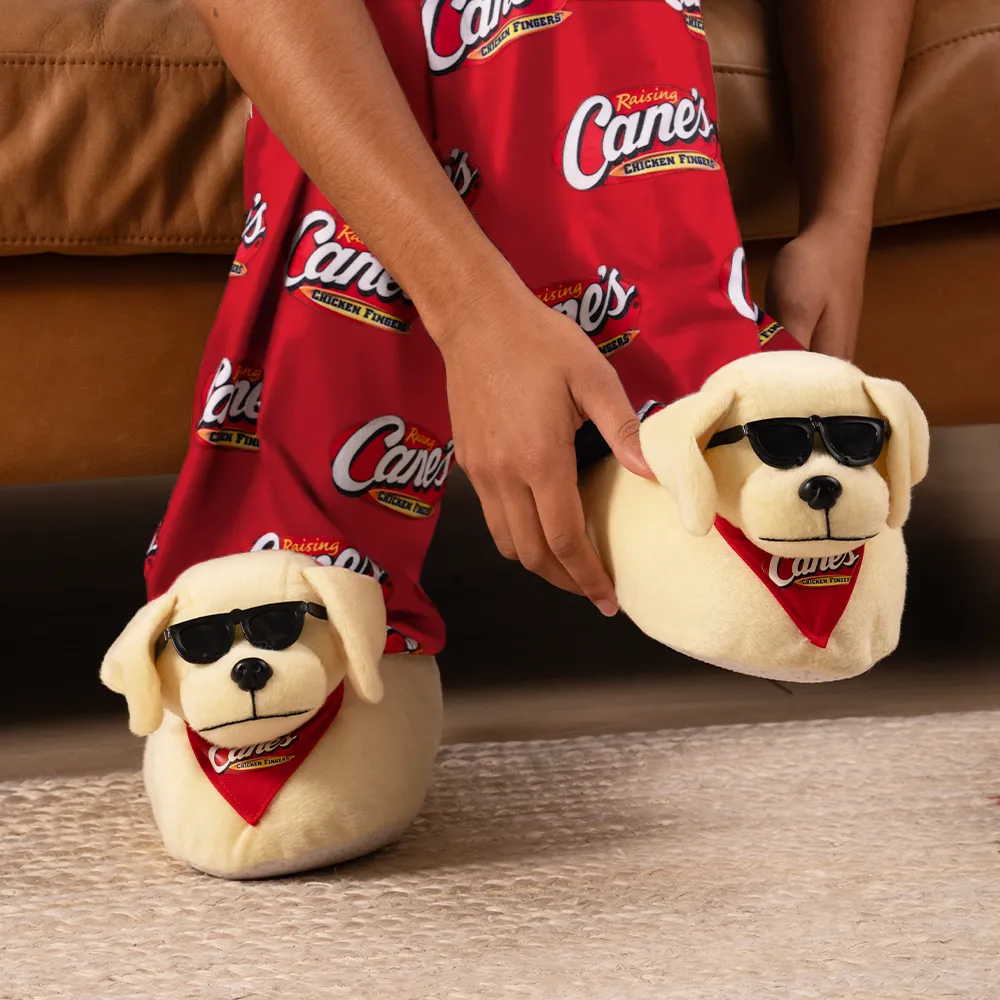 Cool Cane Plush Slippers