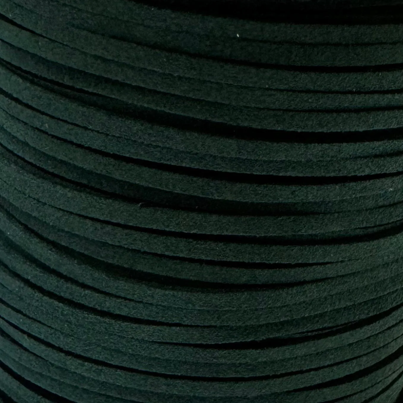 Emerald Green Faux Suede Leather Cord per metre