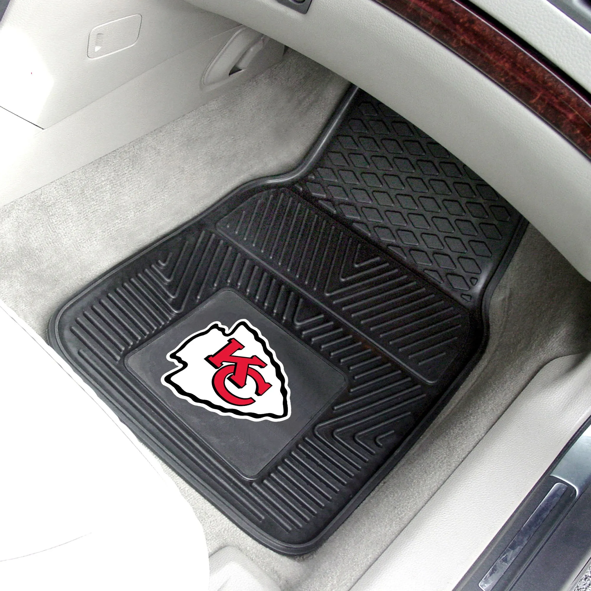 Fanmats Kansas City Chiefs Heavy Duty Car Mat Set - 2 Pieces