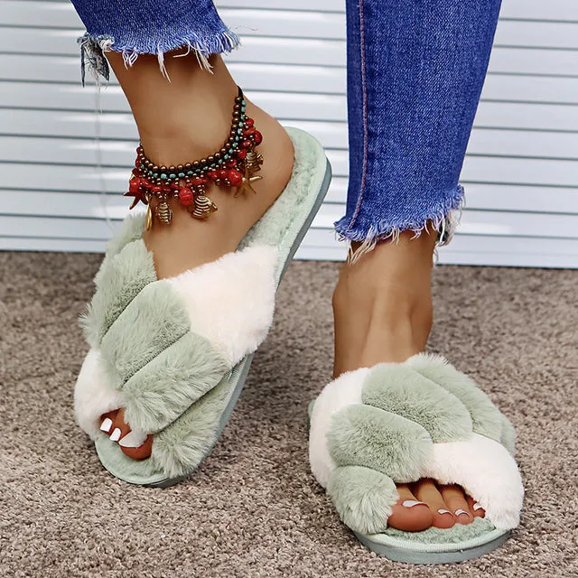 Fashion Style Plush Slippers for Women