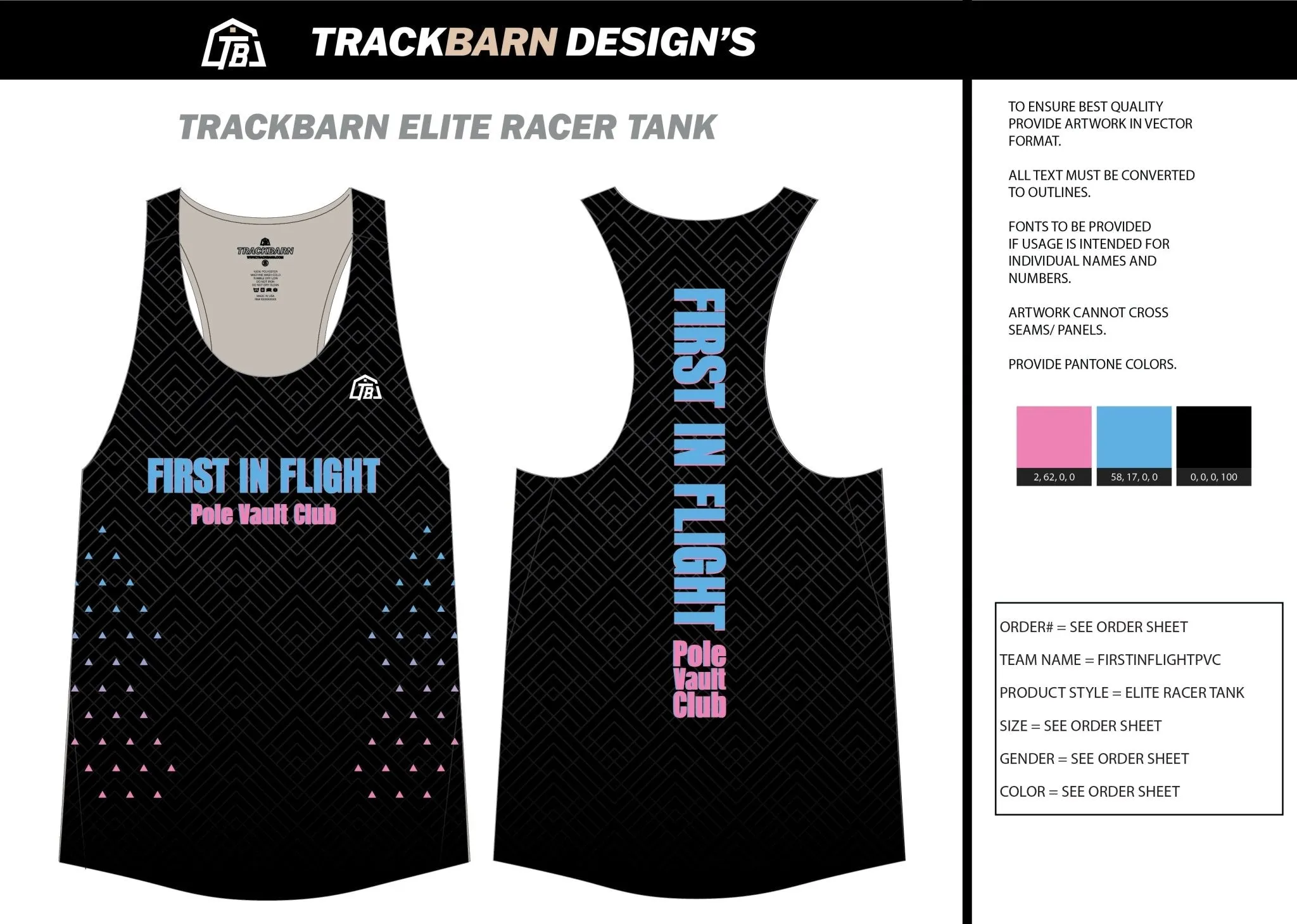 First IN-Flight- Youth Track Singlet