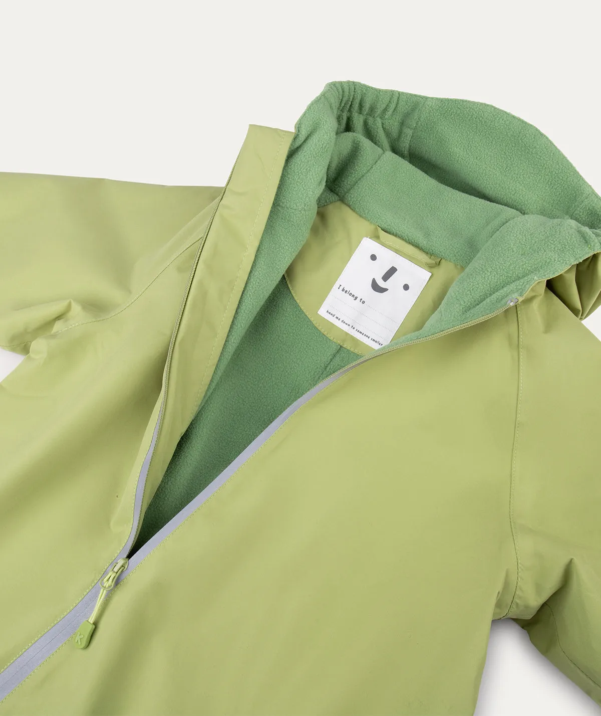 Fleece Lined Puddle Suit - Green  Tarragon