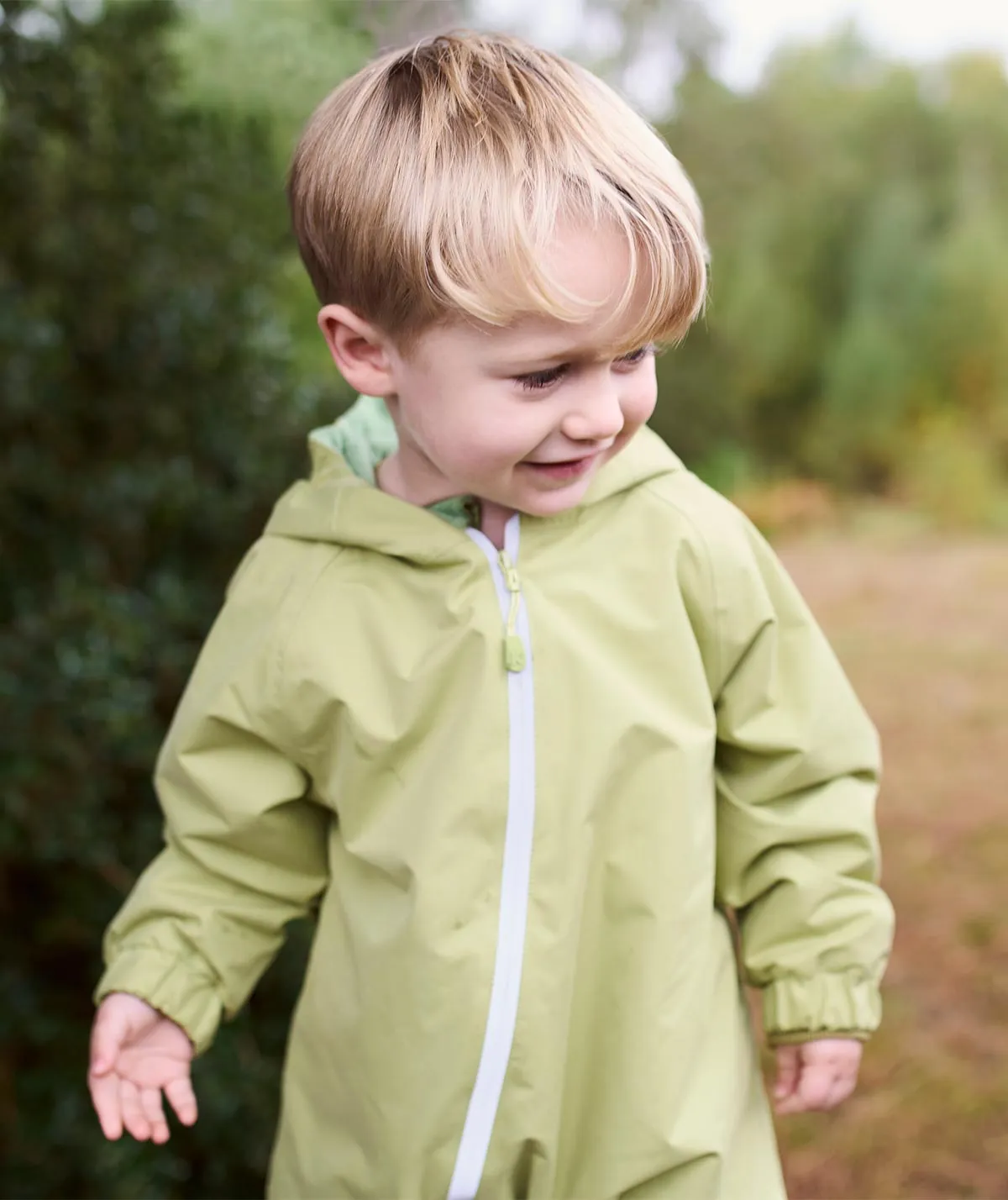 Fleece Lined Puddle Suit - Green  Tarragon