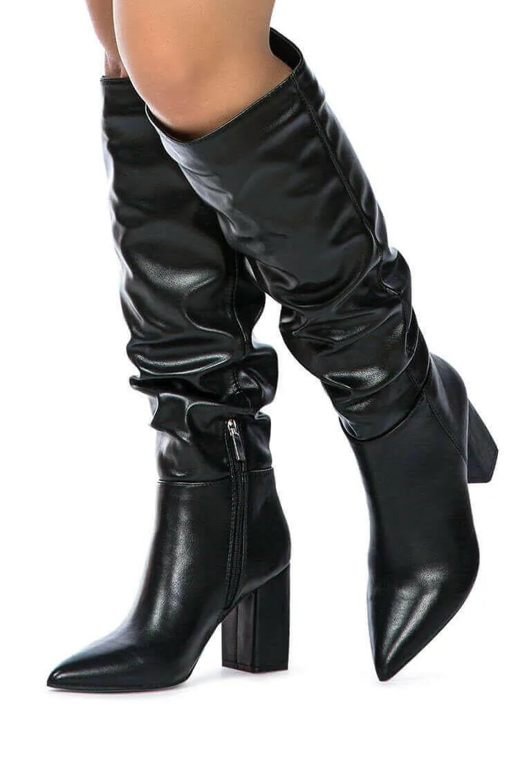 hanoi knee high slouch boots