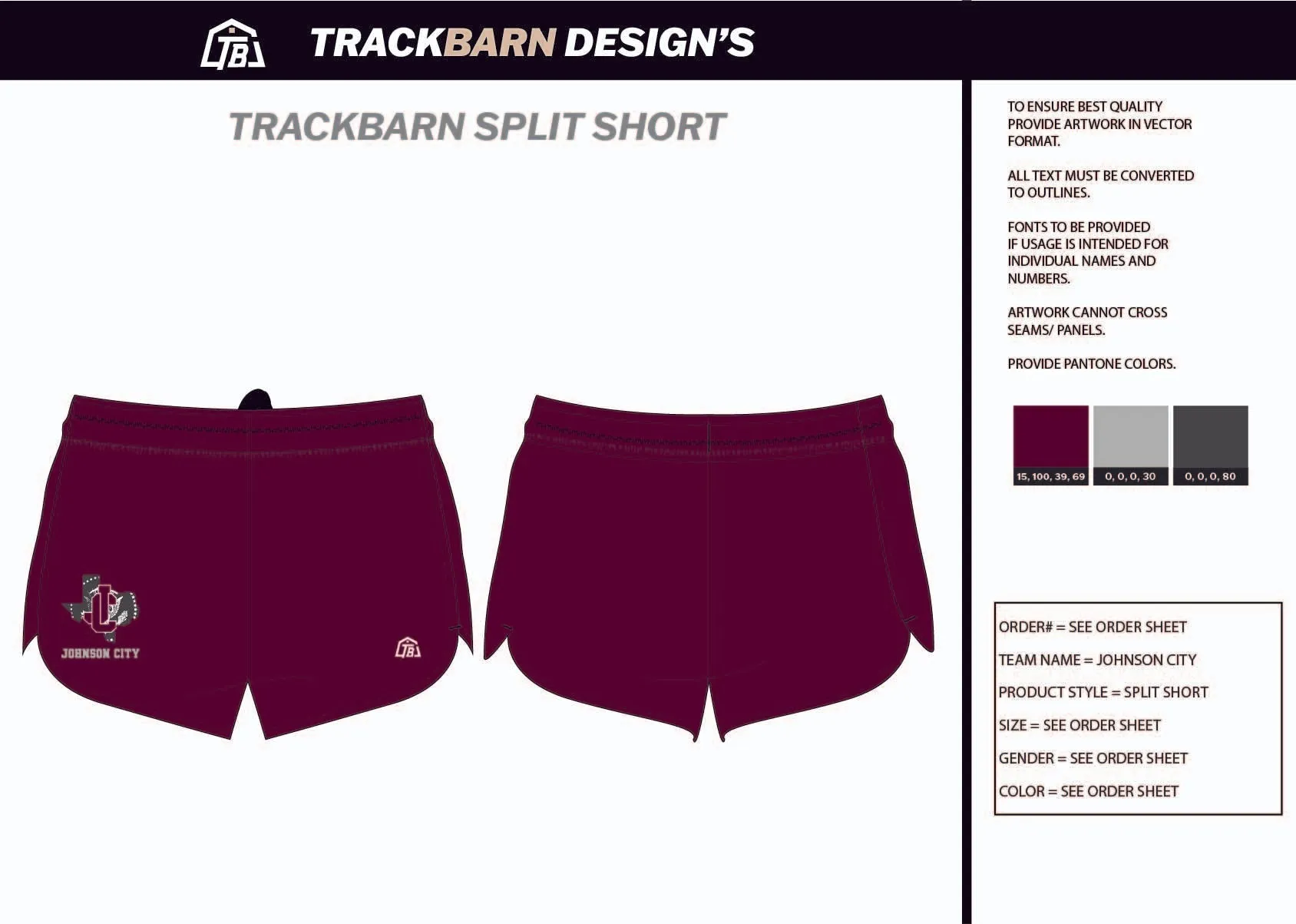 Johnson-City-XC Mens Split Track Short