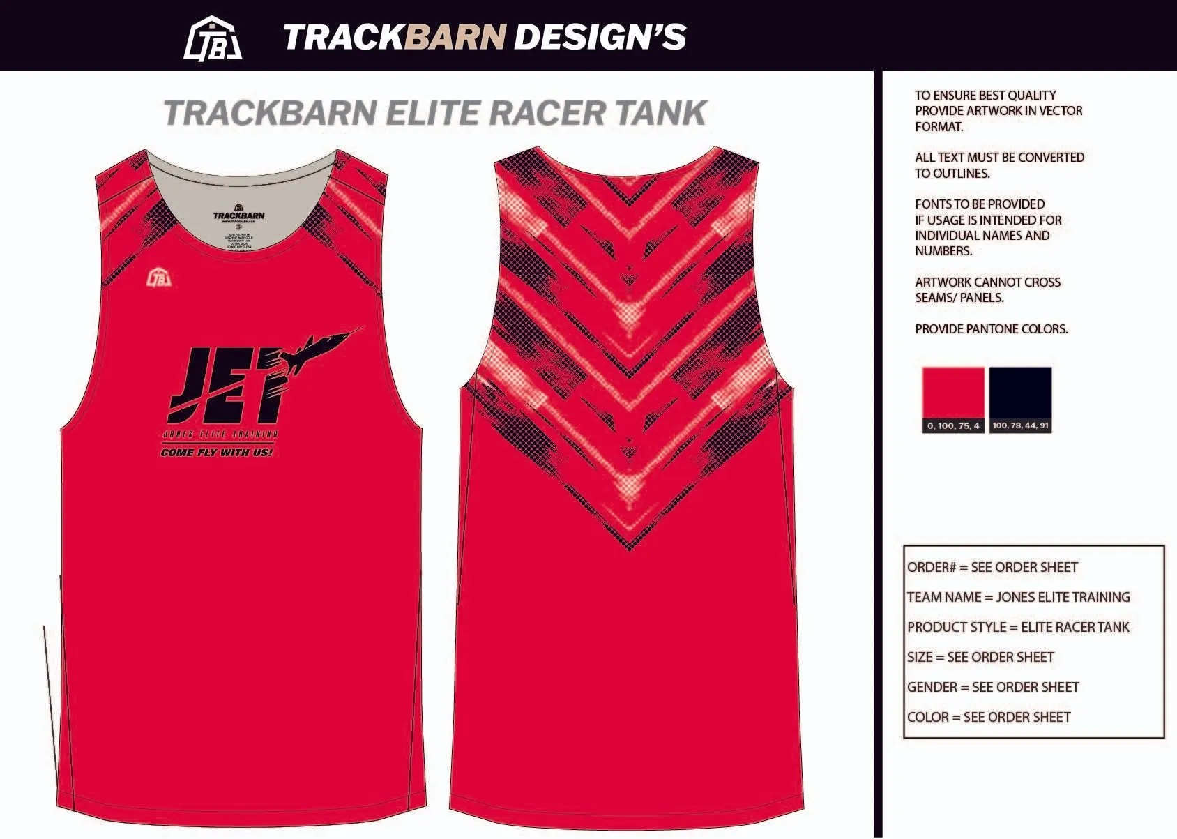 Jones-Elite-Training Youth Track Singlet