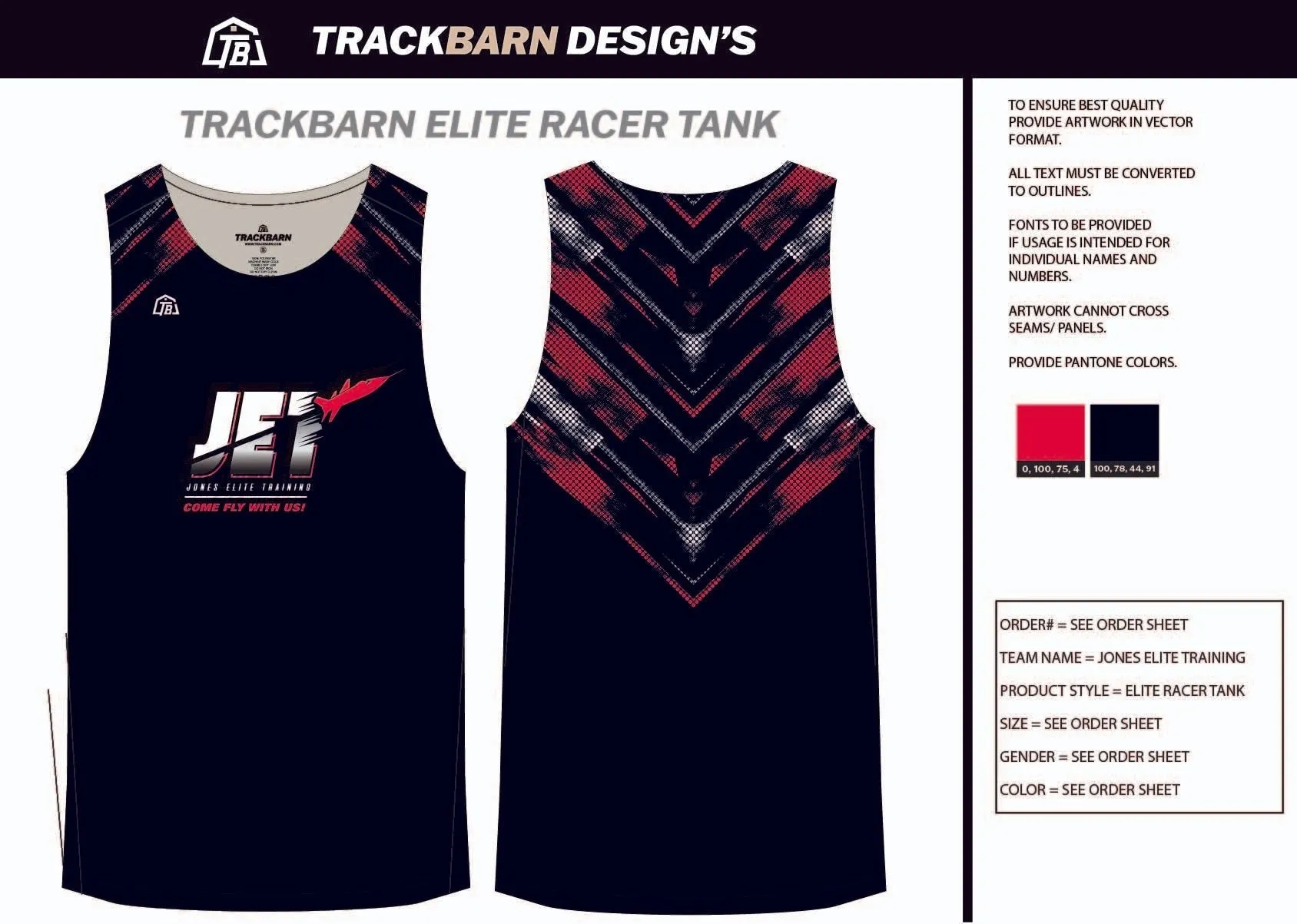 Jones-Elite-Training Youth Track Singlet