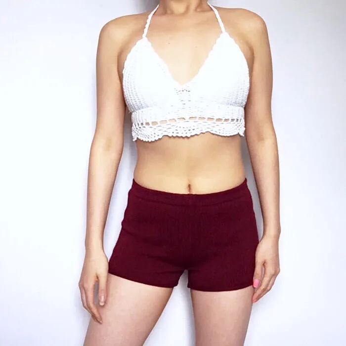 KNIT STRETCHY SIMPLE SHORTS