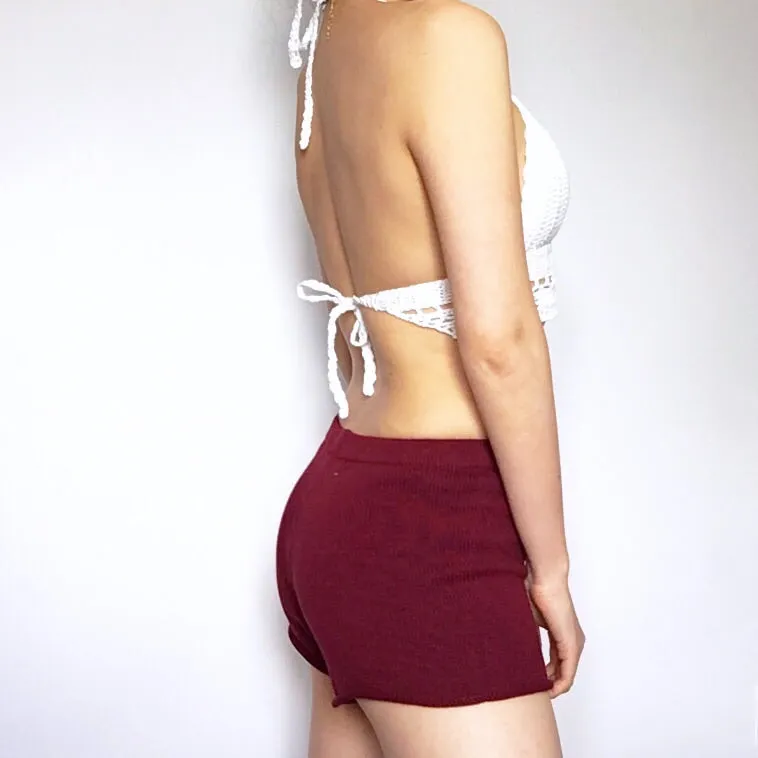 KNIT STRETCHY SIMPLE SHORTS