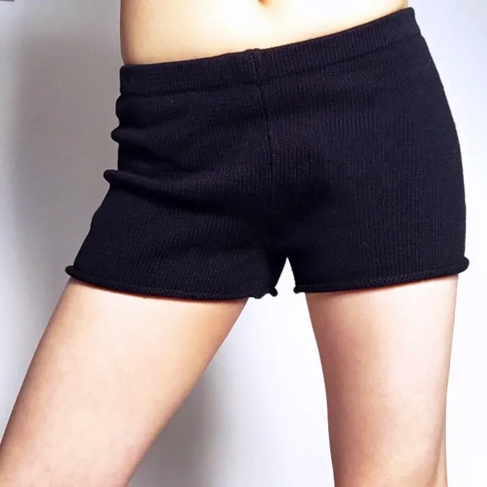 KNIT STRETCHY SIMPLE SHORTS