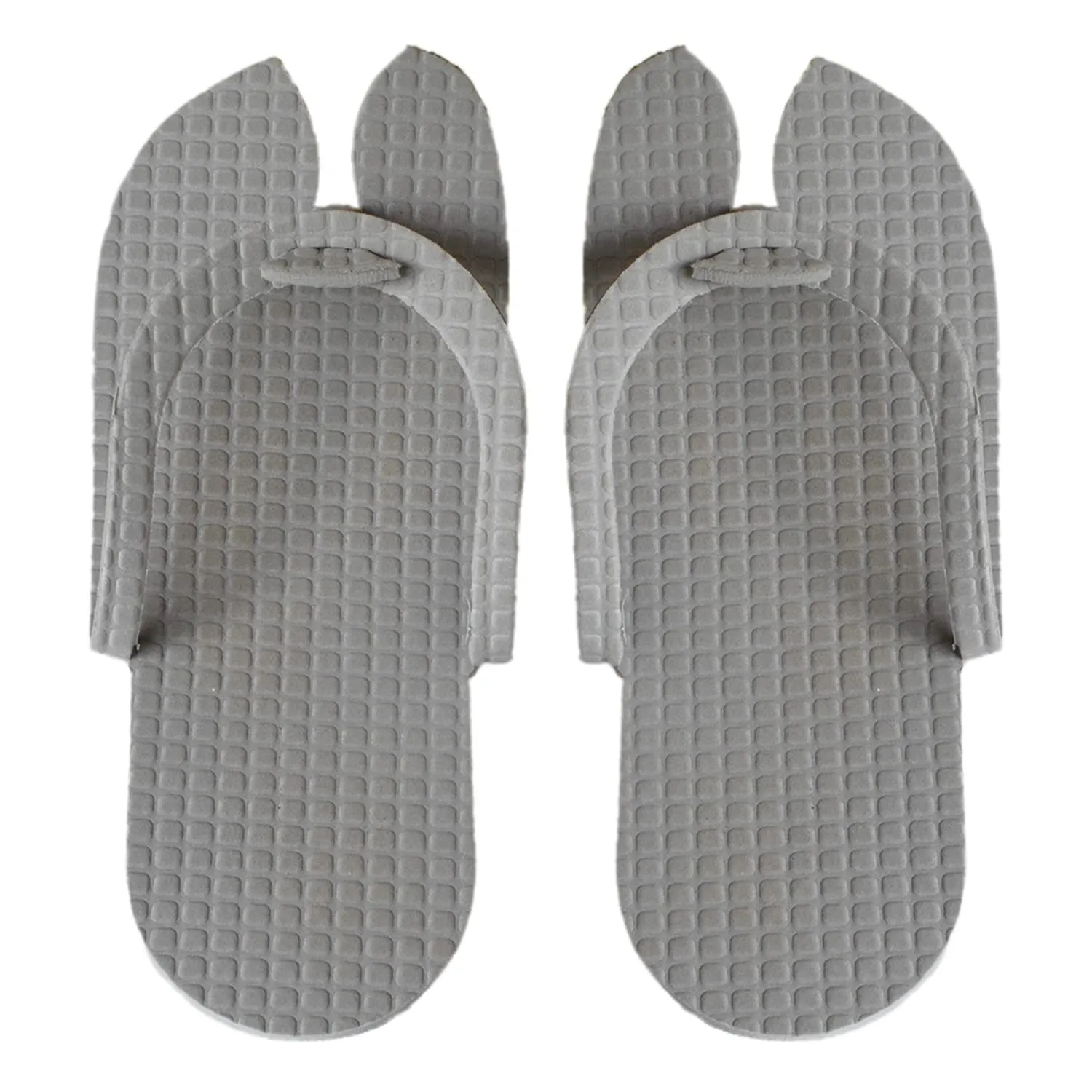 Kuber Industries Rubber Bathroom Slipper For Men & Women 1 Pair (Grey) 54KM4200