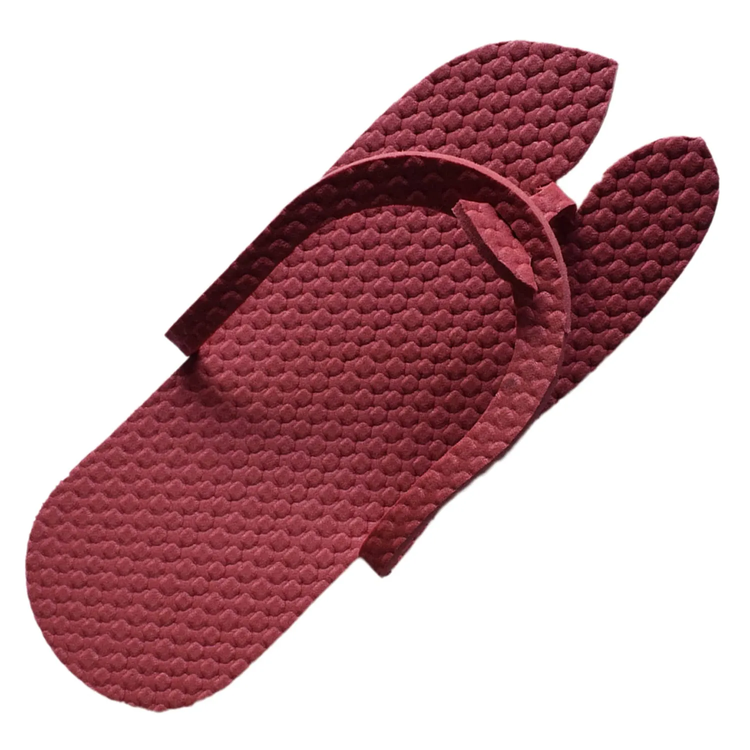 Kuber Industries Rubber Bathroom Slipper For Men & Women 1 Pair (Red) 54KM4208