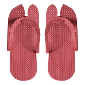 Kuber Industries Rubber Bathroom Slipper For Men & Women 1 Pair (Red) 54KM4208