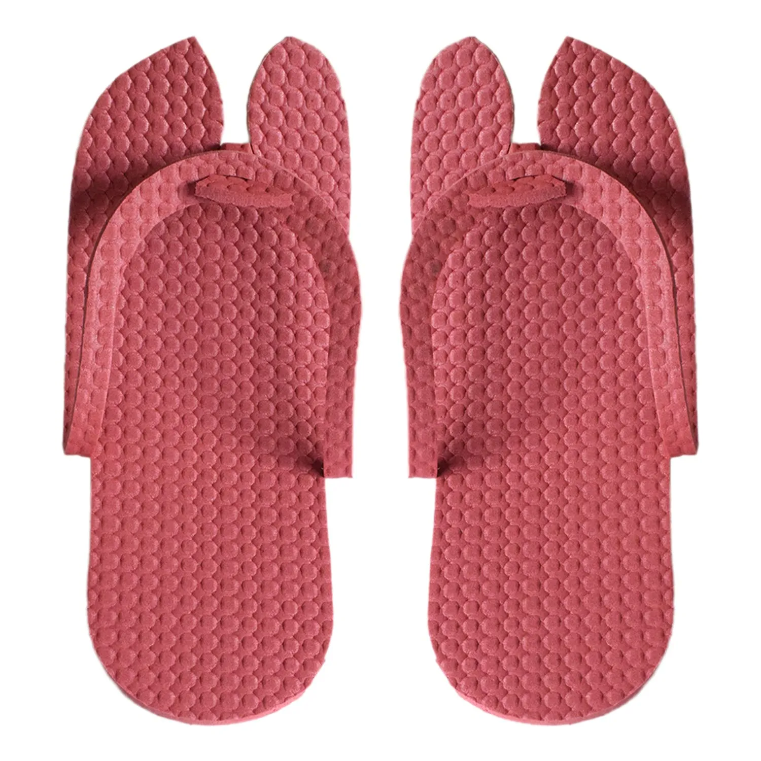 Kuber Industries Rubber Bathroom Slipper For Men & Women 1 Pair (Red) 54KM4208