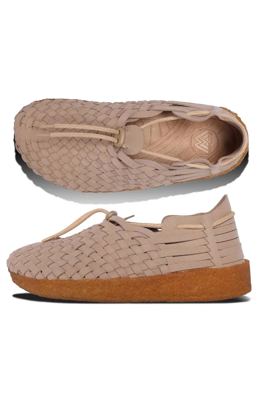 Latigo Suede Vegan Leather Shoes - Beige