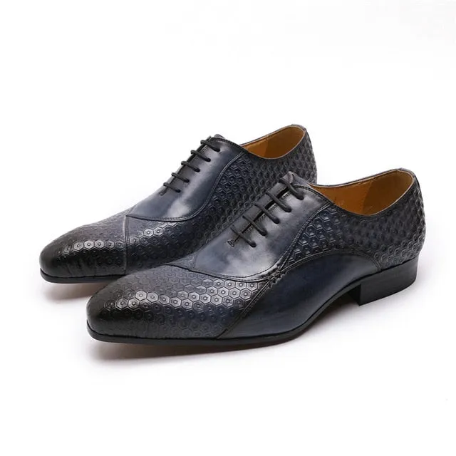 LuxeLeather Pointed Toe Oxford