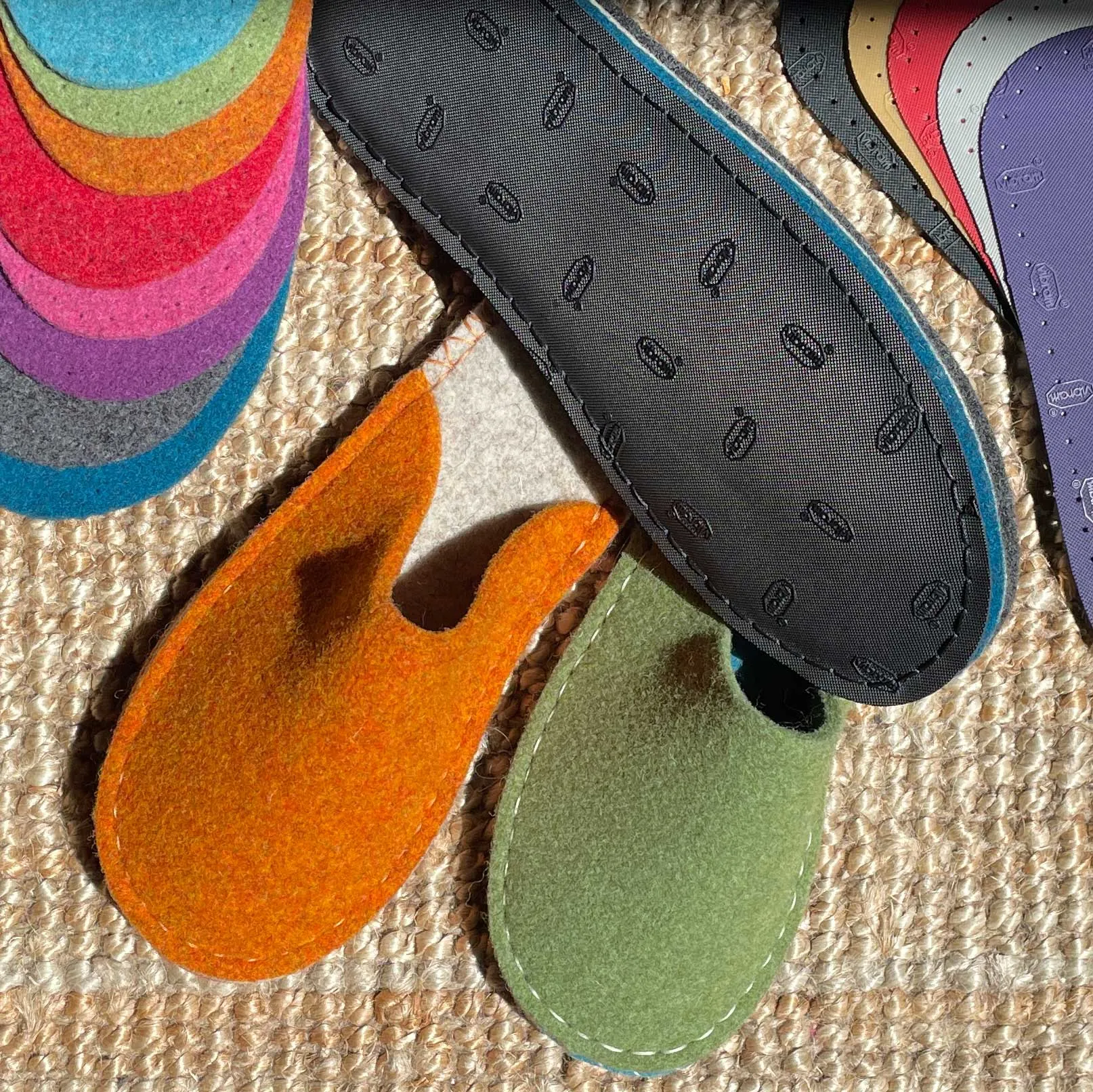 Make your own Felt Slipper Kit with Vibram Rubber Outsoles