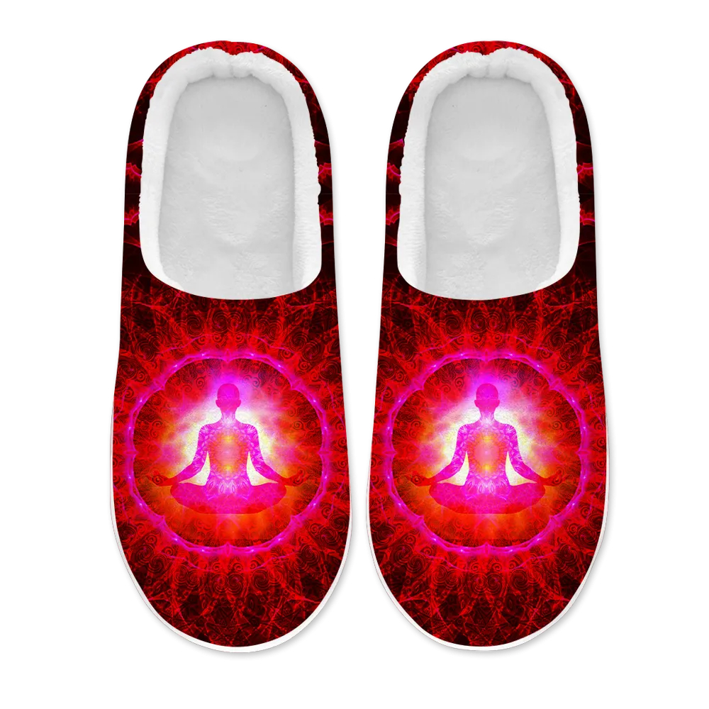 Meditating Psi~ Women's Plush Slippers