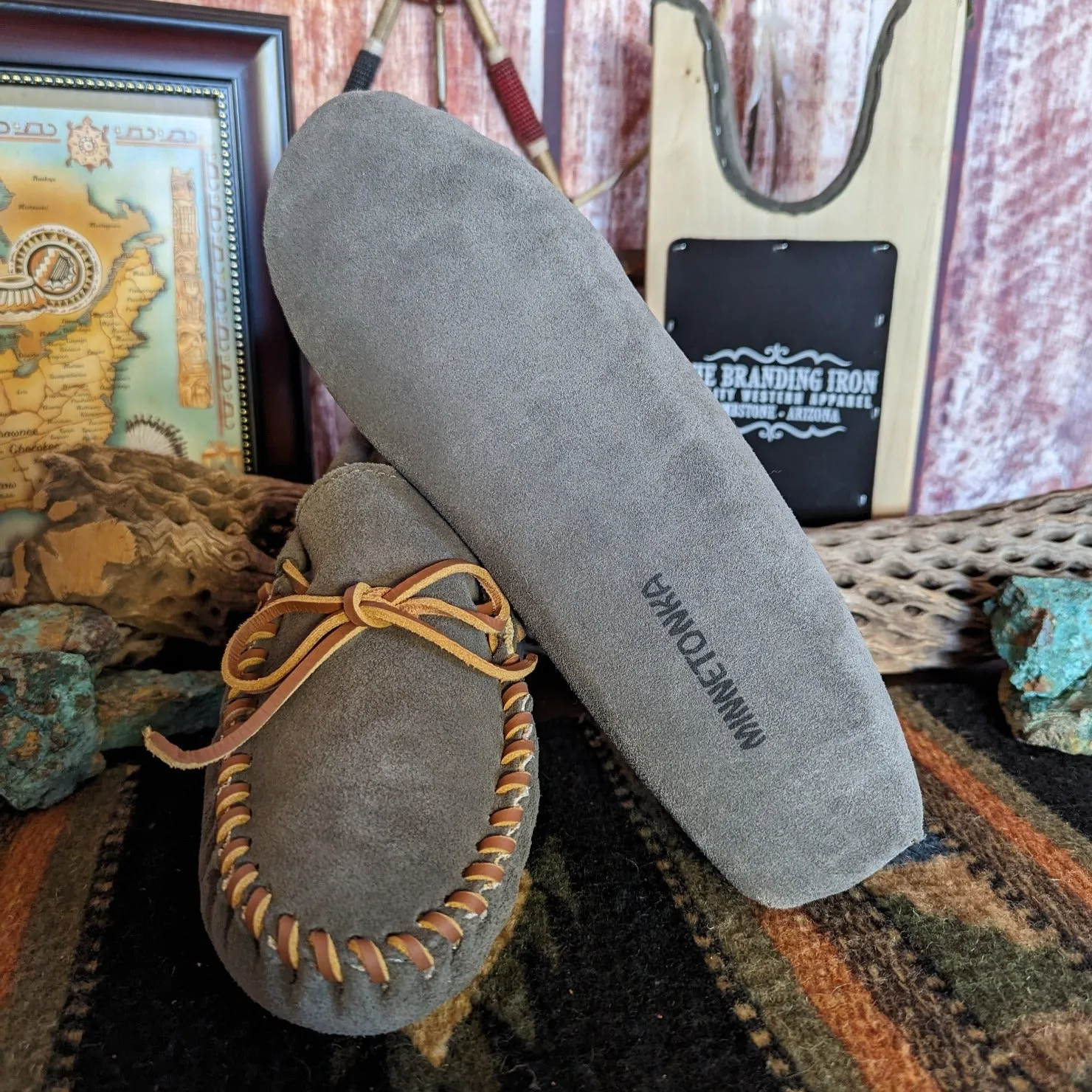 Men's Moccasins the "Pile Lined Softsole" by Minnetonka Moccasins  763/767