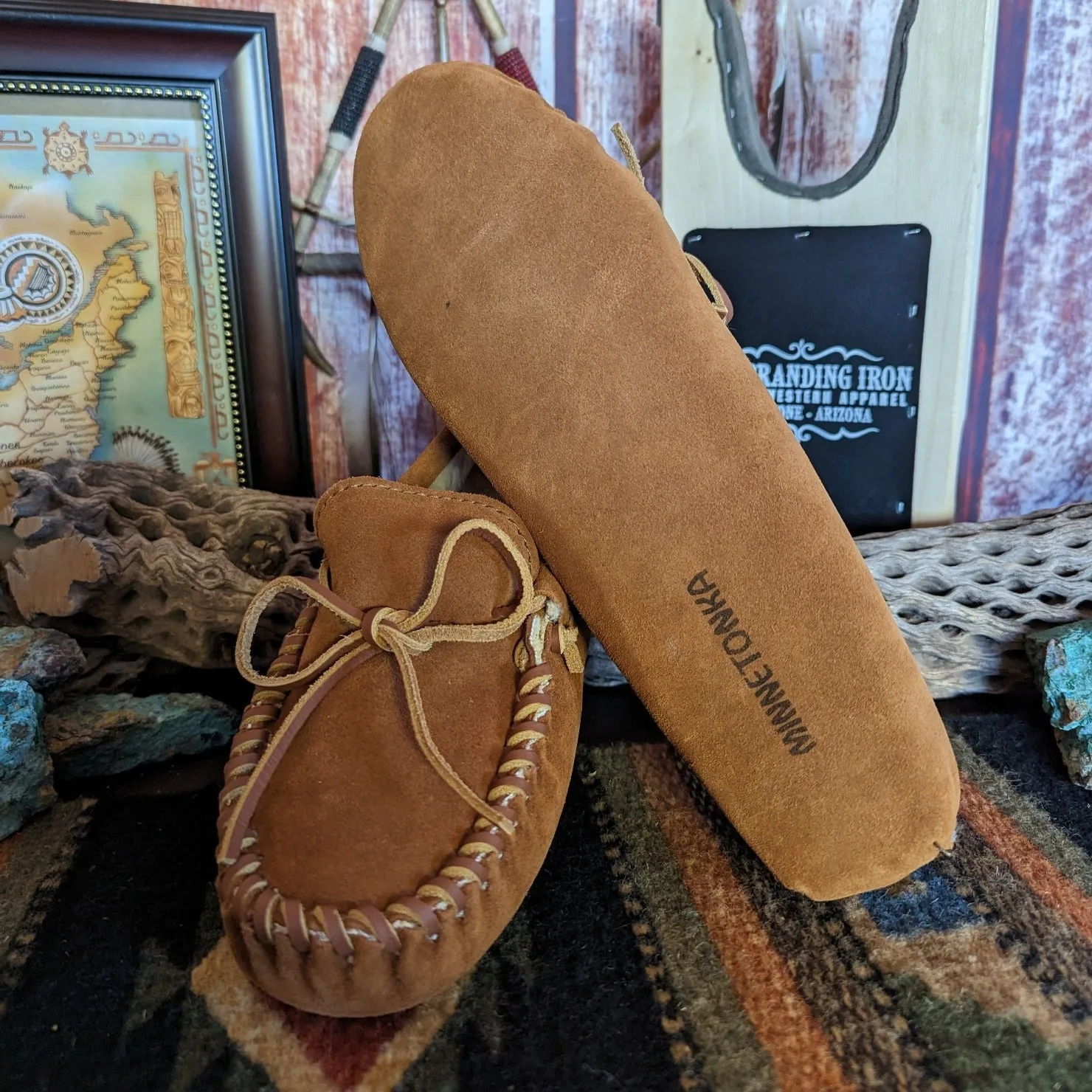 Men's Moccasins the "Pile Lined Softsole" by Minnetonka Moccasins  763/767