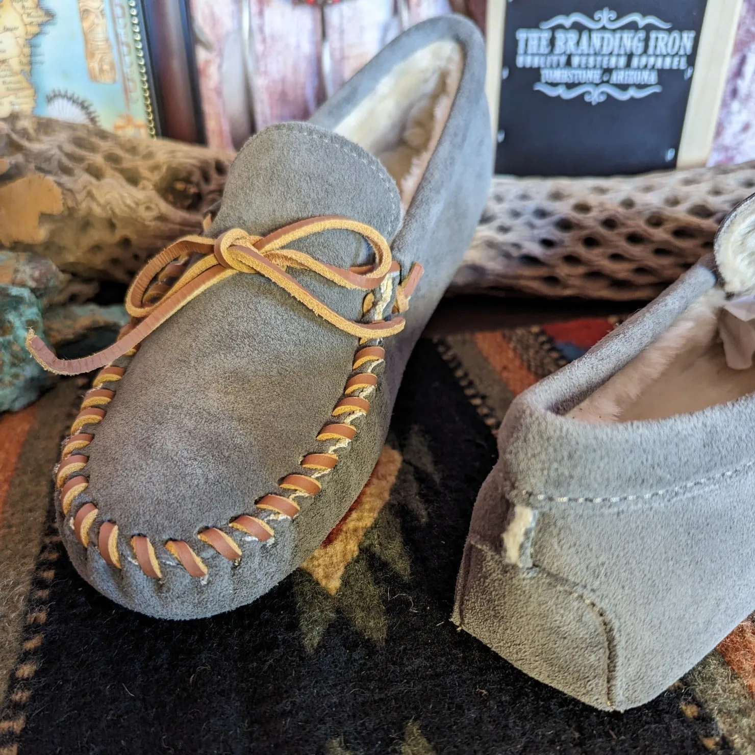 Men's Moccasins the "Pile Lined Softsole" by Minnetonka Moccasins  763/767