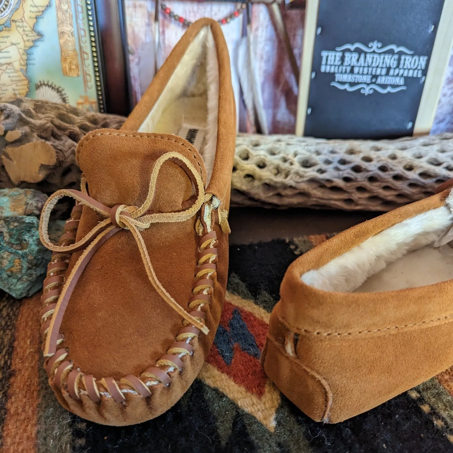 Men's Moccasins the "Pile Lined Softsole" by Minnetonka Moccasins  763/767