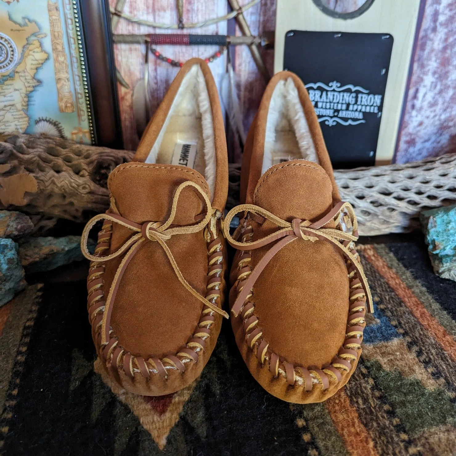 Men's Moccasins the "Pile Lined Softsole" by Minnetonka Moccasins  763/767