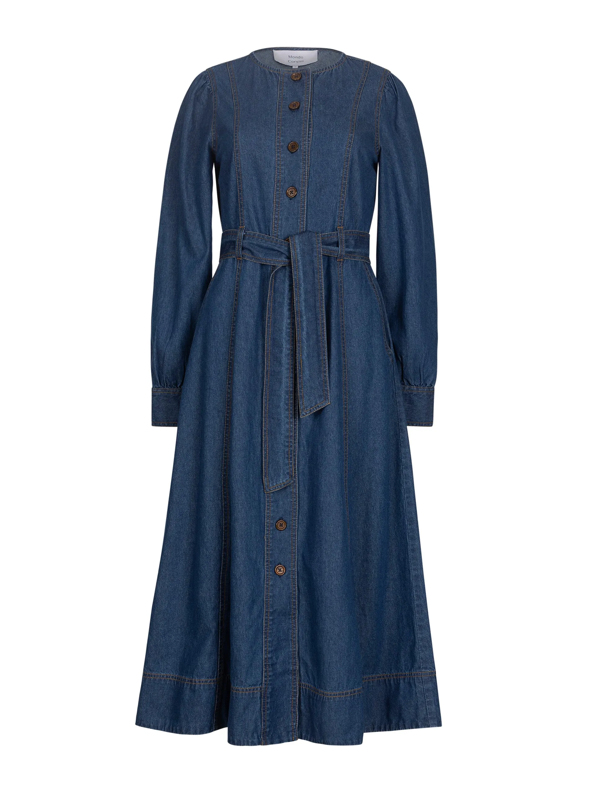 Mid-blue Alice denim dress