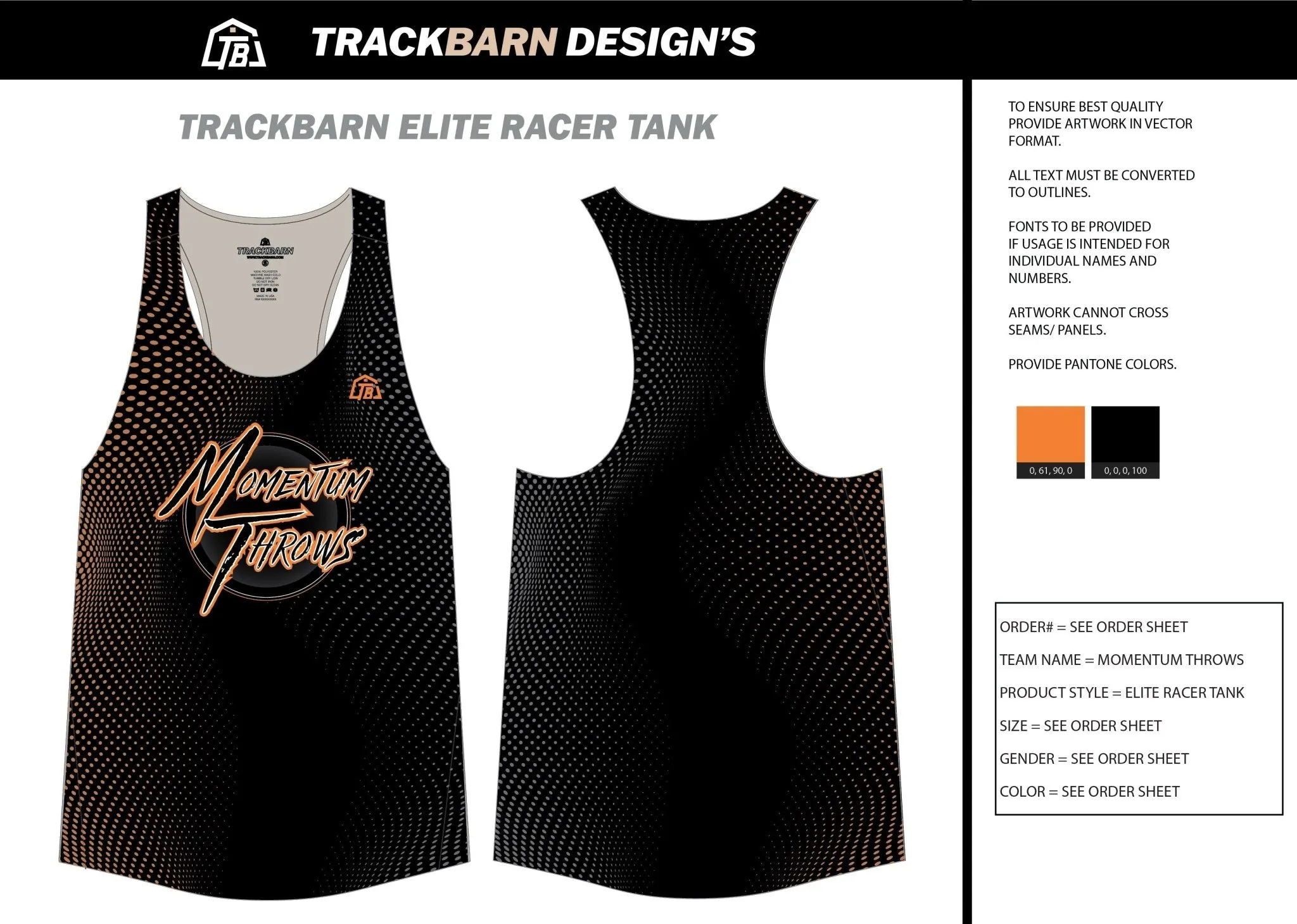 Momentum-Throws- Youth Track Singlet