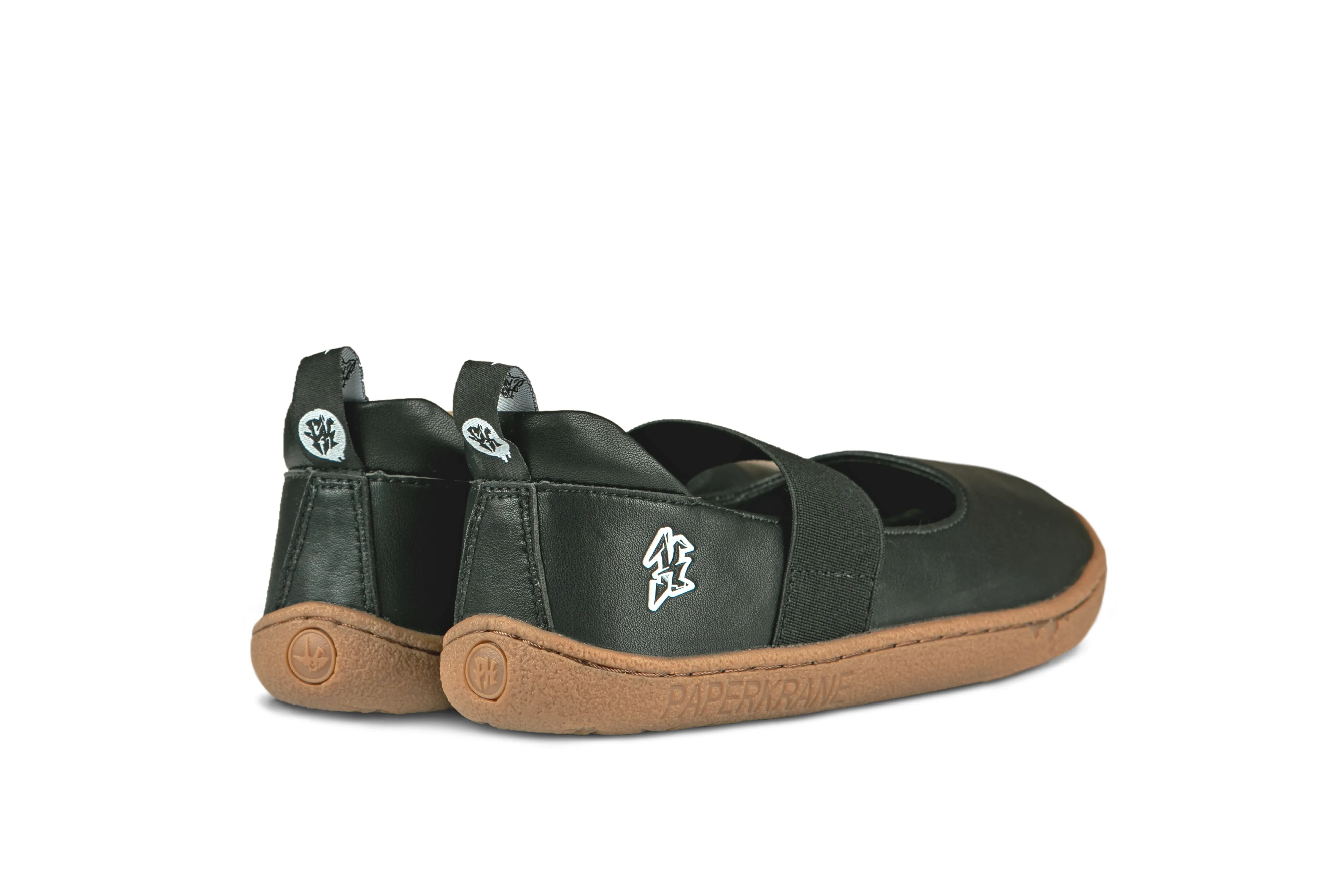 PaperKrane Kids Mary Janes - Licorice MJ Jnr - Vegan - FINAL SALE