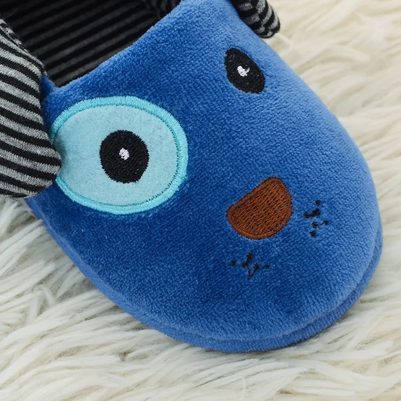 Plush Puppy Slippers for Boys