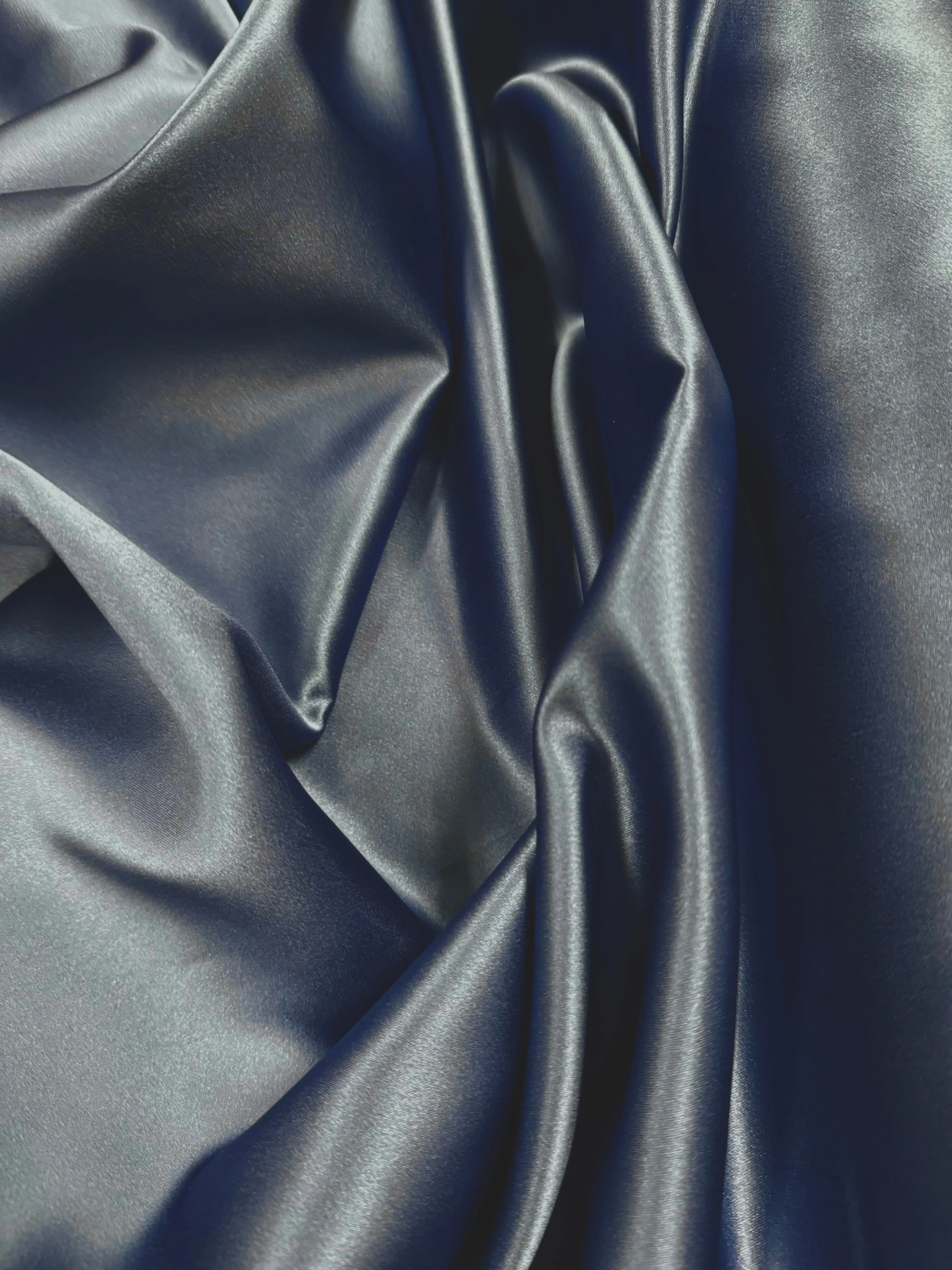 Princess Satin: 60-inch Wide Deep Blue Slate Special Purchase