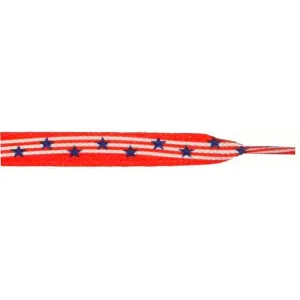 Printed 9/16" Flat Laces - Stars & Stripes (1 Pair Pack) Shoelaces