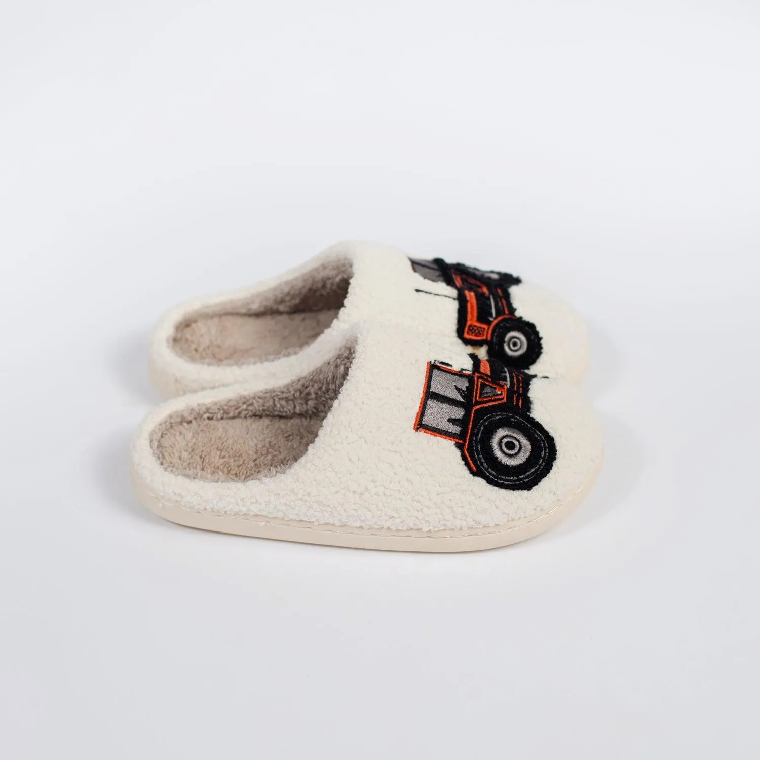 Red Tractor Slippers - Adult