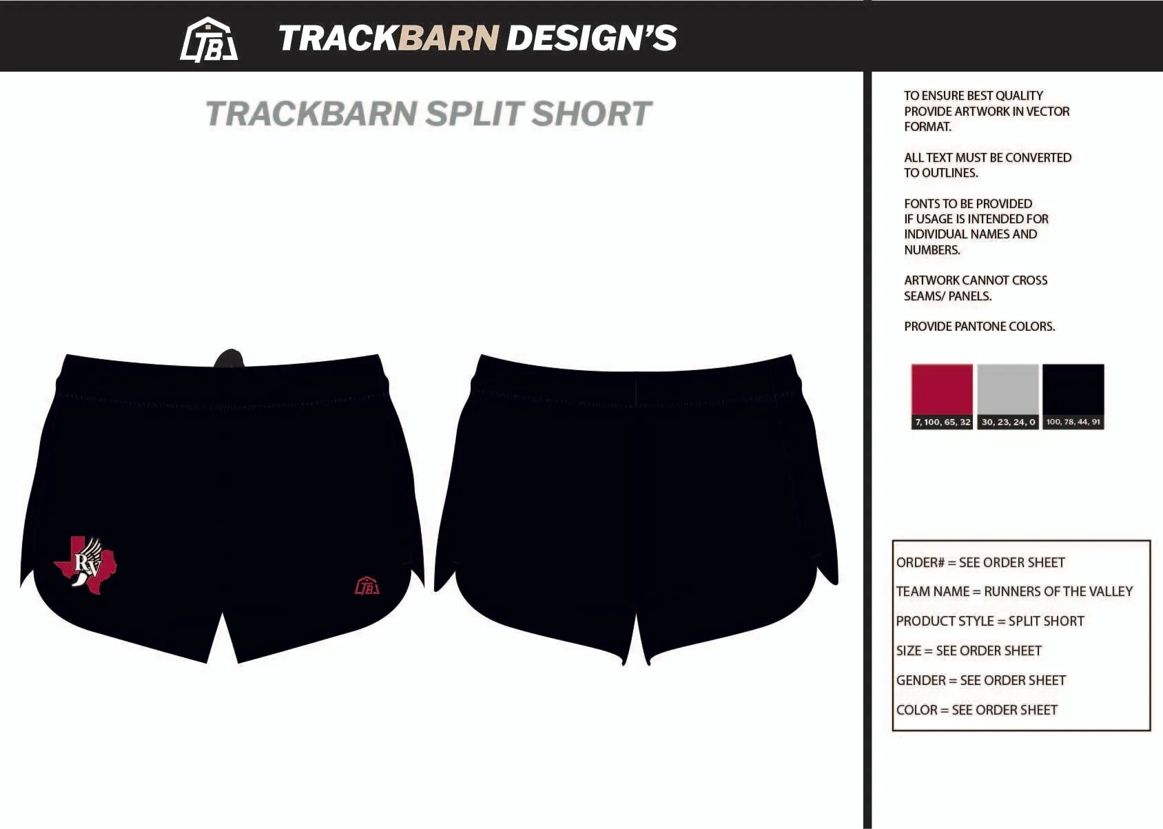 Runners-of the-Valley Mens Split Track Short