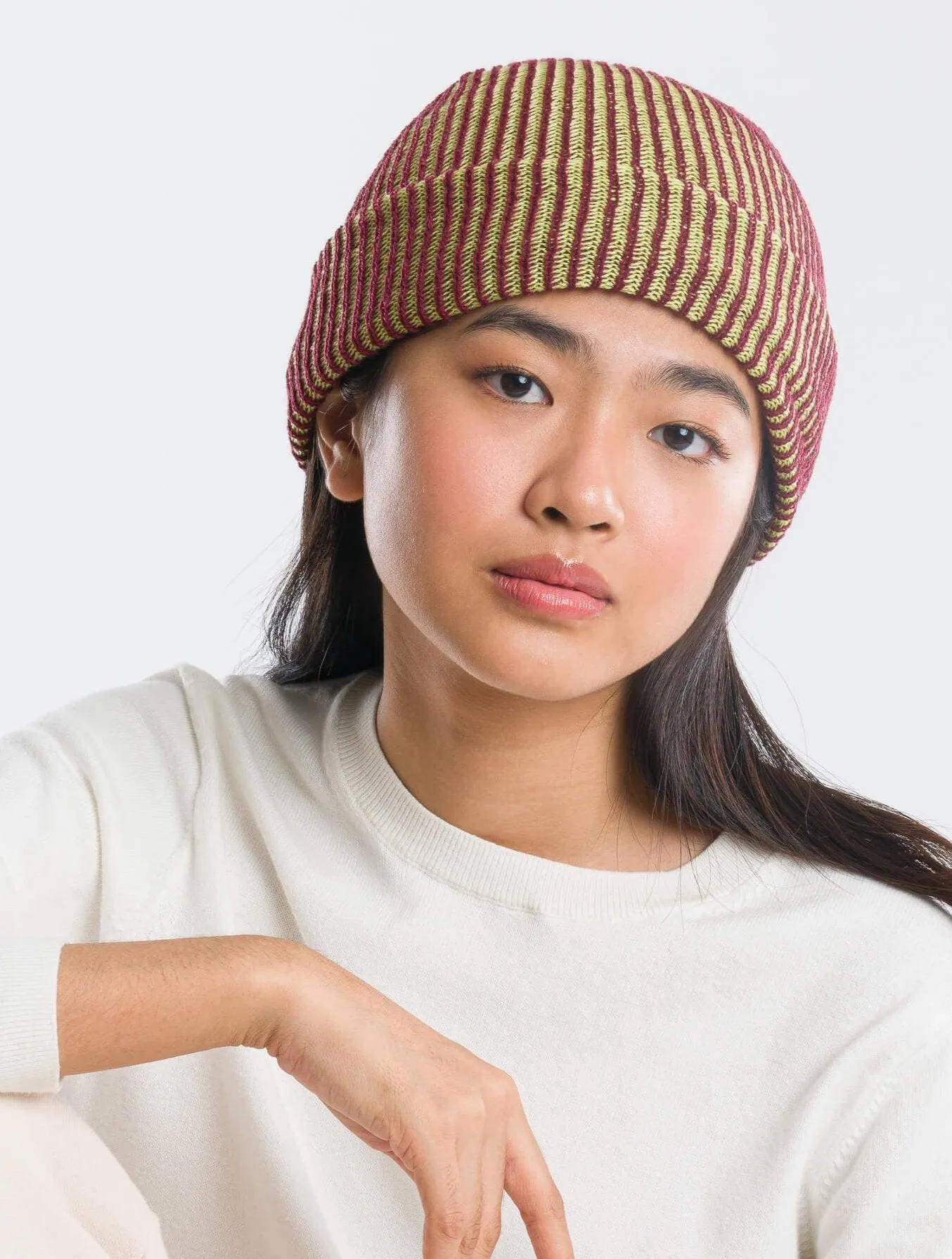 Simple Rib Knit Beanie