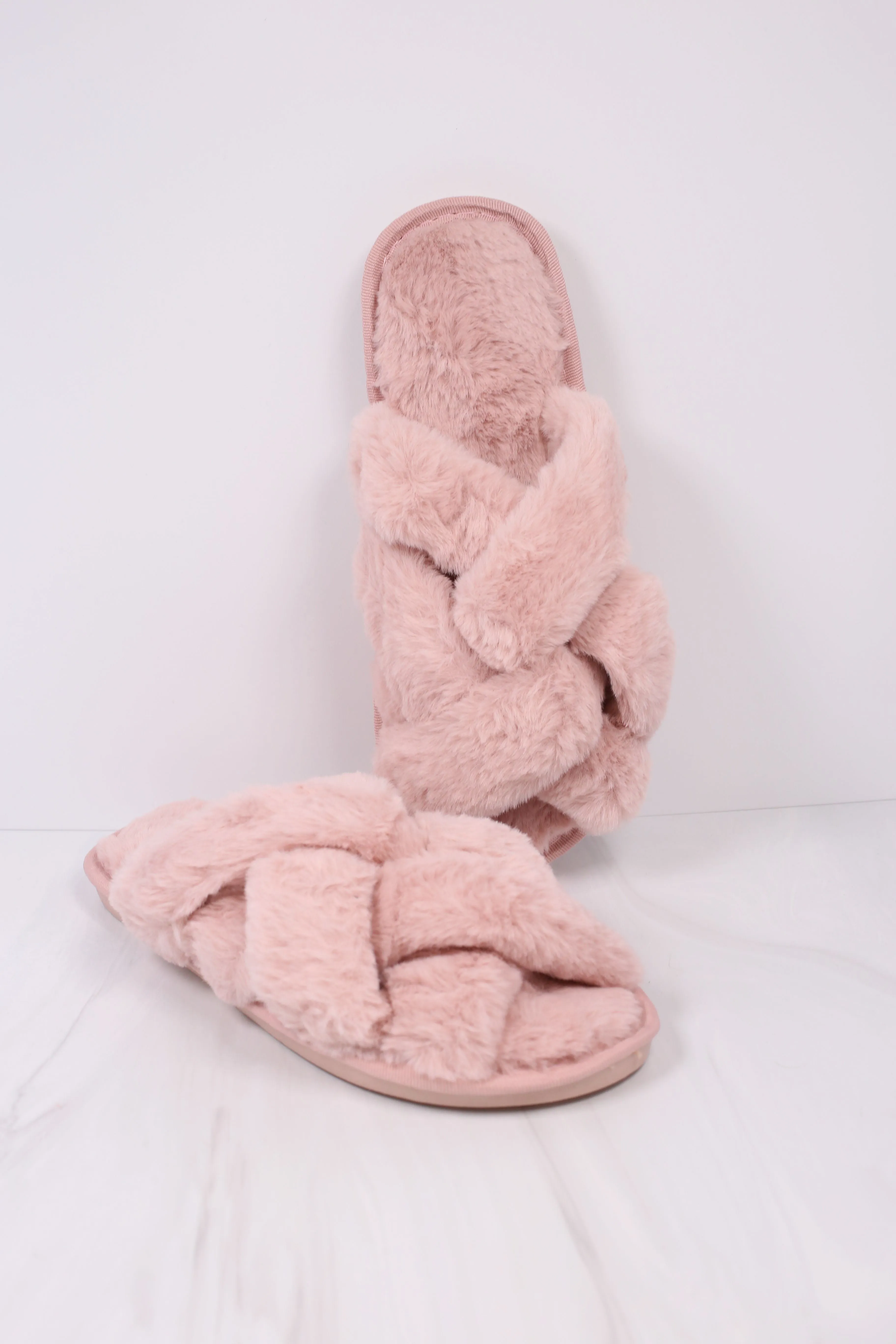 Sofie Open Slippers (6 Pack) BLUSH