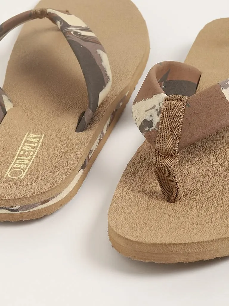 SOLEPLAY Beige Camouflage Flip-Flop