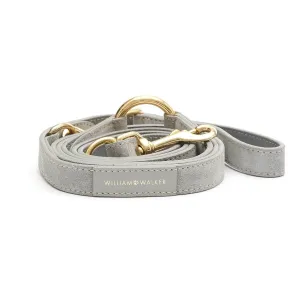 Suede Leather Dog Leash by William Walker - Sea Salt