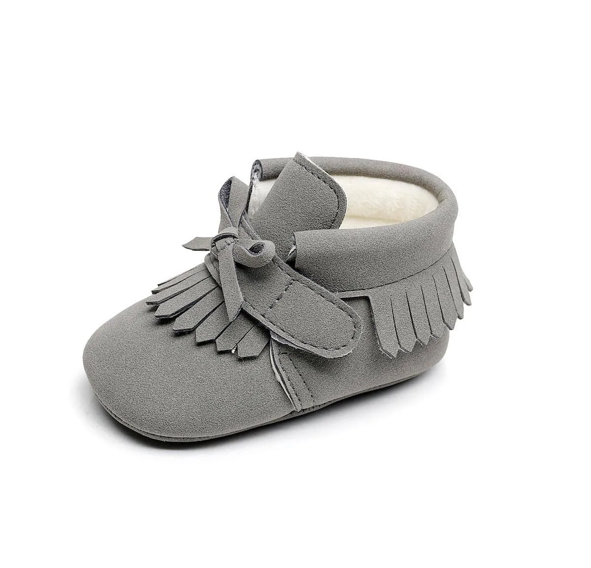 The Little Adventurer Collection Moccasins | Gray Color