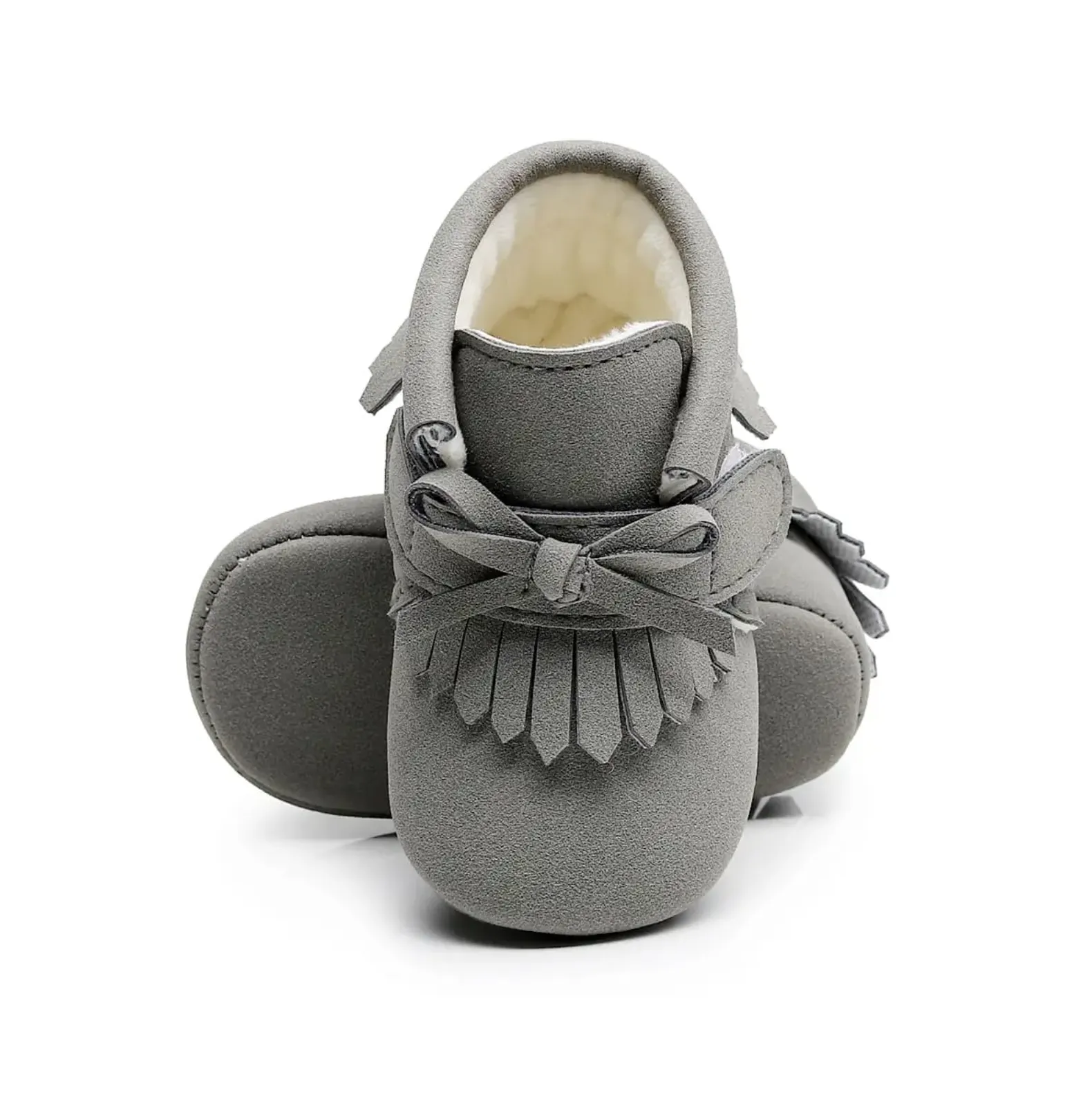 The Little Adventurer Collection Moccasins | Gray Color