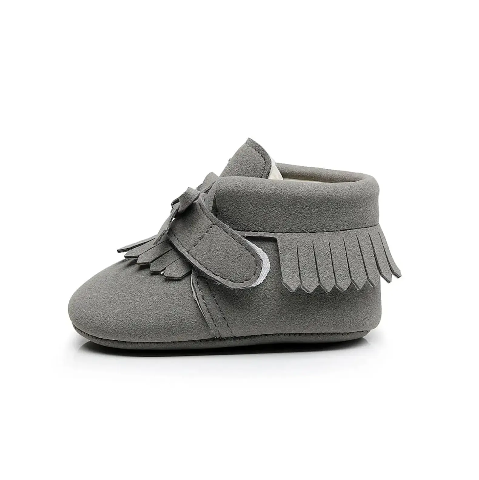 The Little Adventurer Collection Moccasins | Gray Color