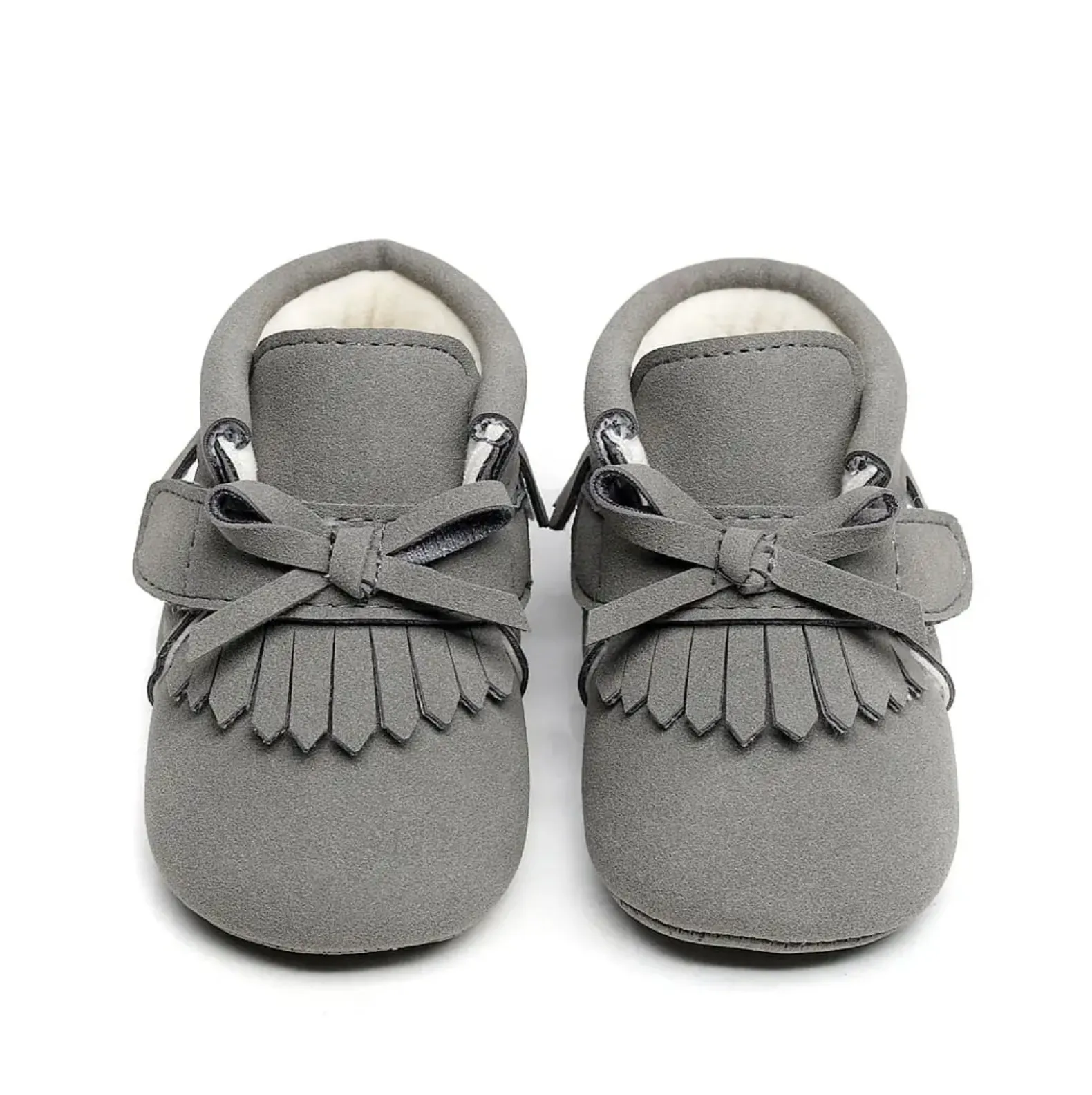 The Little Adventurer Collection Moccasins | Gray Color