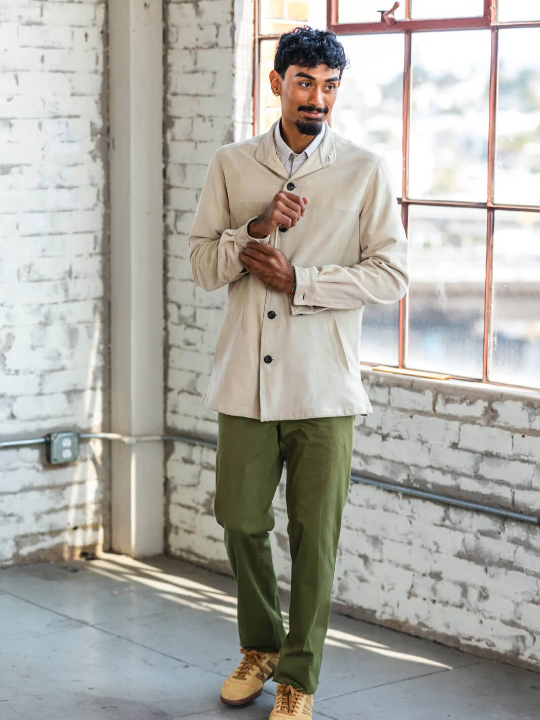 White Suede Bomber Jacket