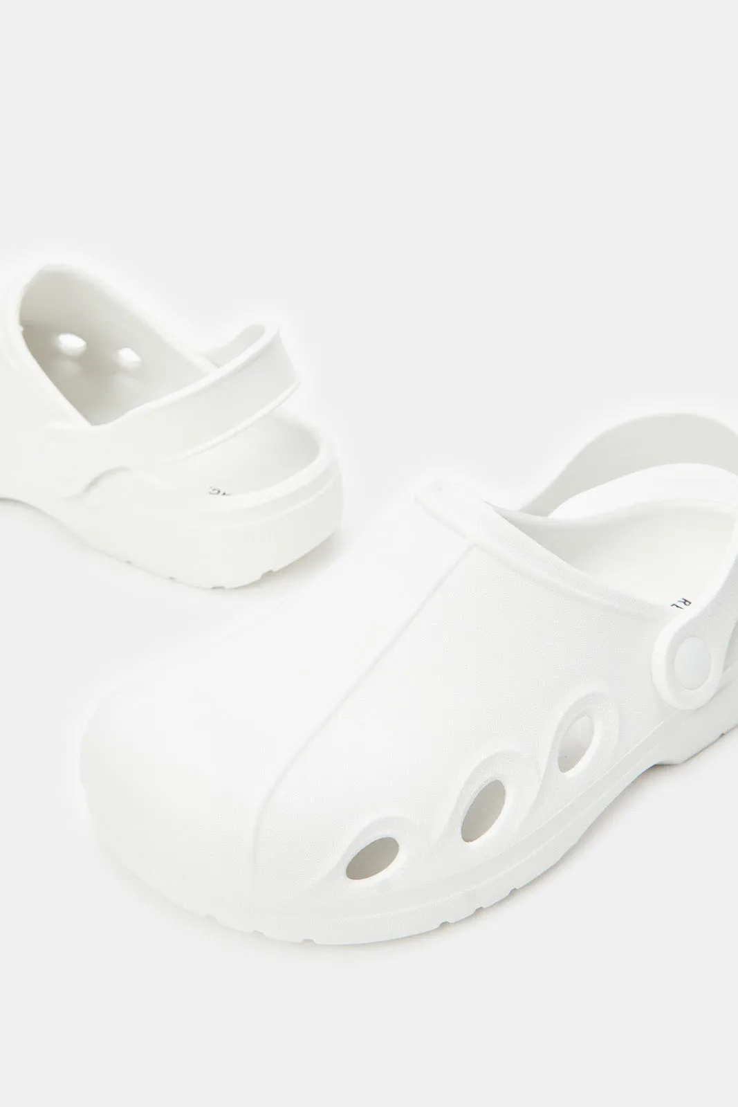 Women Ivory Slip On Clog